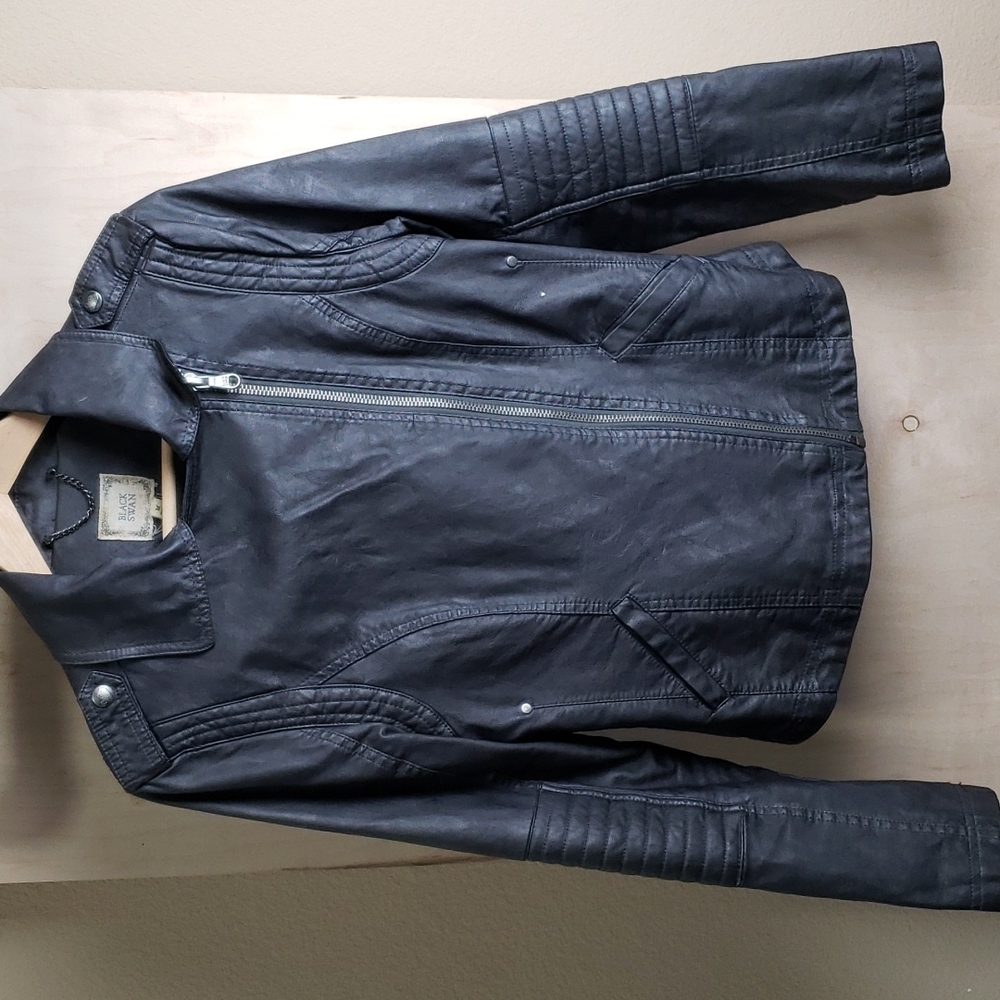 Faux leather Medium Jacket with zipper